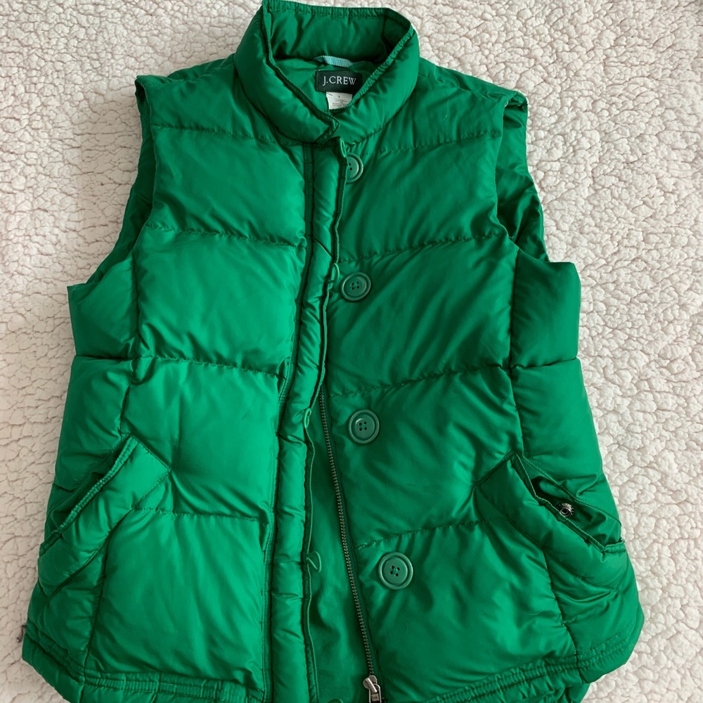J Crew Green Vest